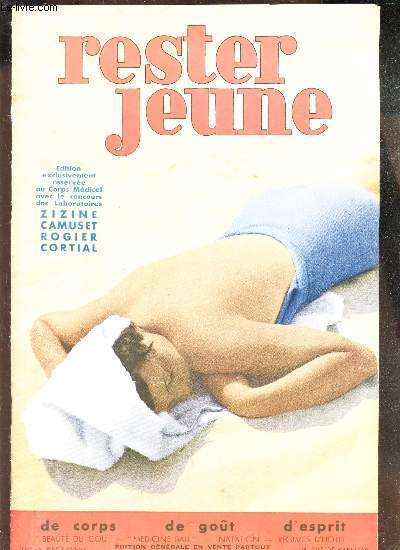 RESTER JEUNE - N11 - AOUT 1934 / DE CORPS - DE GOUT - D'ESPRIT - BEAUTE DU COU - 