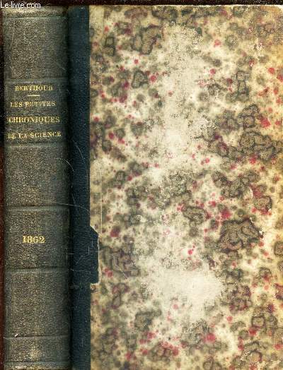 LES PETITES CHRONIQUES DE LA SCIENCE - 1862