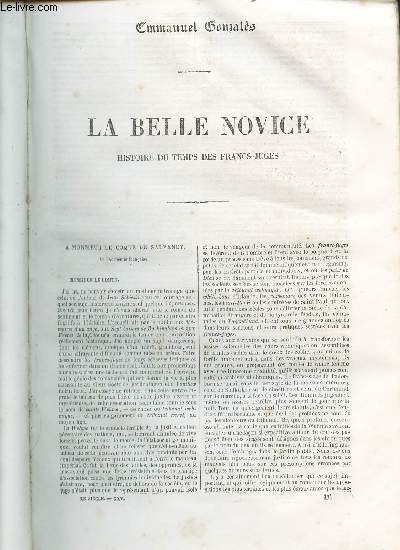 LA BELLE NOVICE - HISTOIRE DU TEMPS DES FRANCS-JUGES.