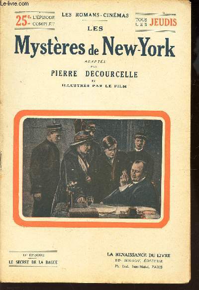 LES MYSTERES DE NEW YORK /  15e EPISODE : LE SECRET DE LA BAGUE.