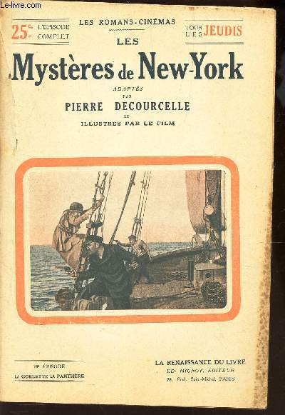 LES MYSTERES DE NEW YORK /  19e EPISODE : LA GOELETTE LA PANTHERE.