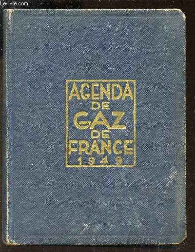 AGENDA DE GAZ DE FRANCE - 1949.