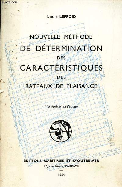 NOUVELLE METHODE DE DETERMINATION DES CARACTERISTIQUES DES BATEAUX DE PLAISANCE / Quelques notions de base - Le choix du type de bateau - Series  quille - driveurs lests de croisire ctire - Voiliers de croisire ctire  quille - Etc...