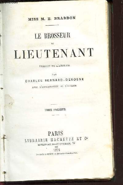LE BROSSEUR DU LIEUTENANT - TOME I