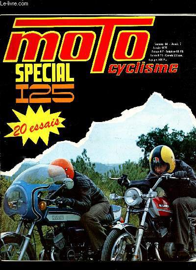 MOTO CYCLISME - N66 - JANVIER 1975 - ANNEE 7 - - SPECIAL 125 - 20 ESSAIS.