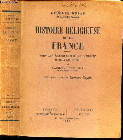 HISTOIRE RELIGIEUSE DE LA FRANCE -