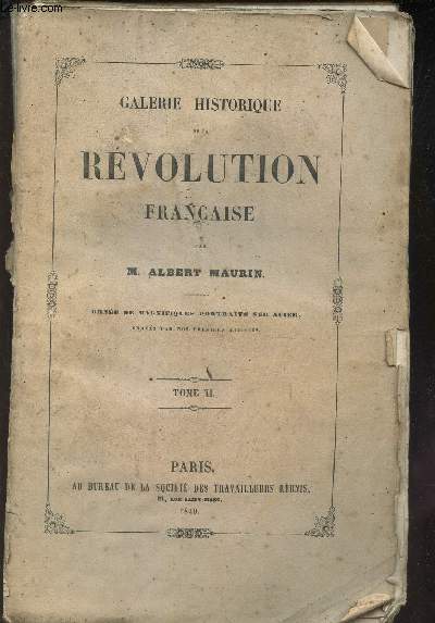 GALERIE HISTORIQUE DE LA REVOLUTION FRANCAISE - TOME III.