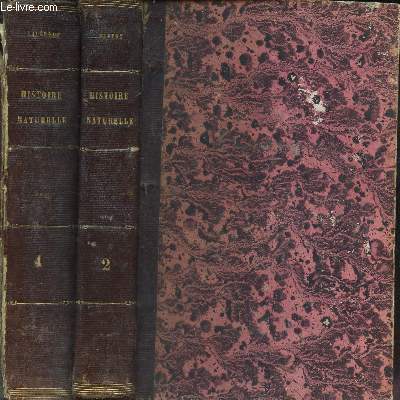 HISTOIRE NATURELLE - EN 2 VOLUMES : TOME PREMIER Oeuvres du Comte de LAcepede + TOME DEUXIEME : Oeuvres completes de Buffon. (HISTOIRE DES MINERAUX).