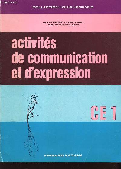 ACTIVITES DE COMMUNICATION ET D'EXPRESSION - CE1.