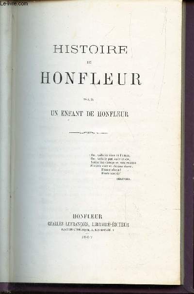 HISTOIRE DE HONFLEUR