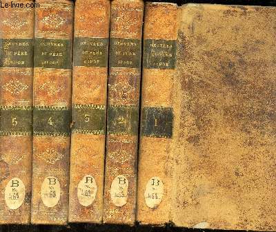 OEUVRES SPIRITUELLES DU P. JUDDE DE LA COMPAGNIE DE JESUS - EN 5 VOLUMES : TOMES 1 + 2 + 3 + 4 + 5.