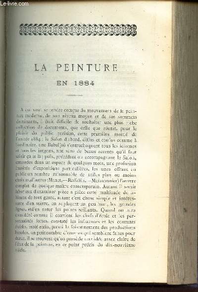 LA PEINTURE - EN 1884.