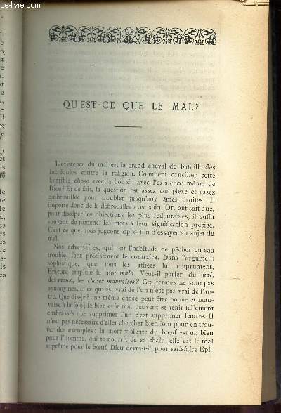 QU'EST CE QUE LE MAL? ( suivre) / LE PONTIFICAT DE SAINT CORNEILLE et la erscution de Gallus ( suivre)