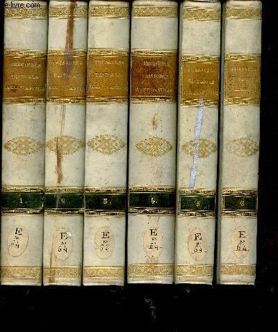 THESAURUS HISTORIAE ECCLESIASTICAE -EN 6 VOLUMES - DU TOME I AU TOME 6 / Sive Clarissimorum Virorum Dissertationes Selectae, Quas Ad Methodum Institutionum Historiae Ecclesiasticae d Pau by Paolo Delsignore.