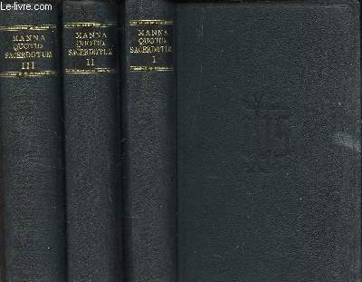 MANNA QUOTIDIANUM SACERDOTUM - EN 3 VOLUMES : TOMES I, II et III. / EDITIO QUINTA