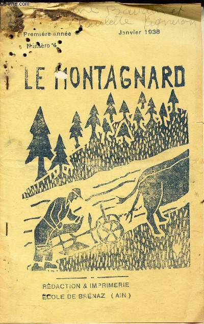 MONTAGNARD - N4 - JANVIER 1938.