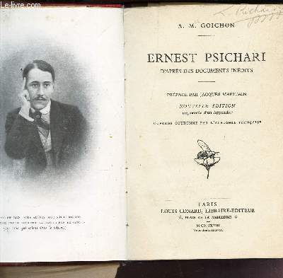 ERNEST PSICHARI - D'APRES DES DOCUMENTS INEDITS / NOUVELLE EDITION.