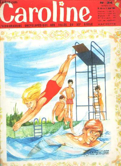 CAROLINE - N34 - du 23 juin au 3 juillet 1964 / A la mer ... ou la montagne? / voyage en automobile / LEs arbres nains / Jeanne d'Arc / Une jolie chambre / etc...