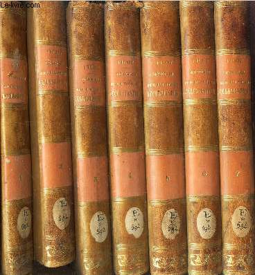 MEMOIRES POUR SERVIR A L'HISTOIRE ECCLESIASTIQUE - EN 7 VOLUMES (TOMES 1  7) - PENDANT DE DIX-HUITIEME SIECLE (De 1701  1800./ 3e EDITION.