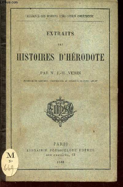 EXTRAITS DES HISTOIRES D'HERODOTE.