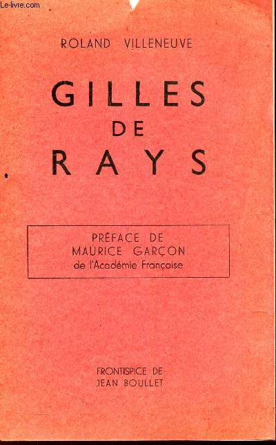 GILLES DE RAYS -
