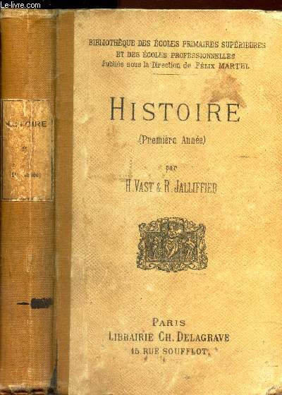 HISTOIRE (PREMIERE ANNEE).