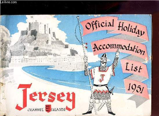 JERSEY : OFFICIAL HOLIDAY ACCOMMODATION LIST 1951.