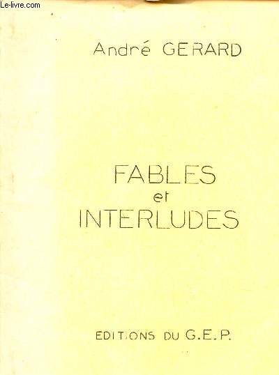 FABLES ET INTERLUDES