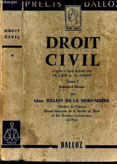 DROIT CIVIL - TOME 1 / 2eme EDITION