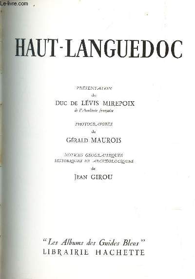 HAUT-LANGUEDOC / VOLUME 2eme.
