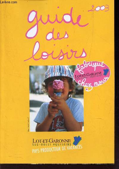 GUIDE DE LOISIRS - 2003.
