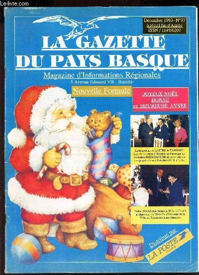LA GAZETTE DU PAYS BASQUE - DEC 1993 - N37 / Special fin d'ete.