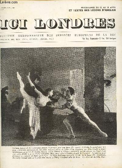 ICI LONDRES - N270 - 2 avril 1953 - LE TORTILLARD DEVEINT VEDETTE / PROPOS DE LONDRES ...