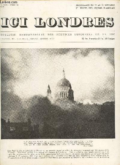 ICI LONDRES - N292 - 3 SEPTEMBRE 1953 / 