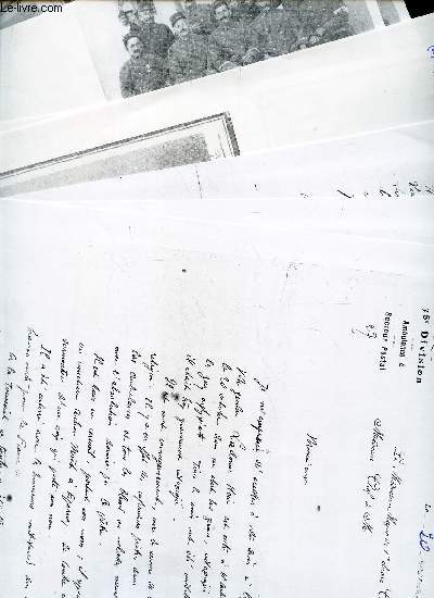 LOT DE DOCUMENTS SUR : CAPORAL PIERRE HENRI LADONNE (en Famille Rn) (photocopies de documents et lettres).