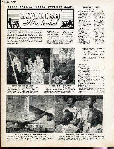 ENGLISH ILLUSTRATED - VOL.VI - N1 - JAN 1955 / The welshnew year song / How to look after your eyes / The cunard withe star Liner 