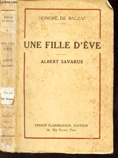 UNE FILLE D'EVE - ALBERT SAVARUS