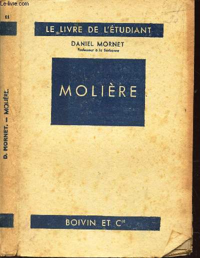 MOLIERE / LE LIVRE DE L'ETUDIANT.