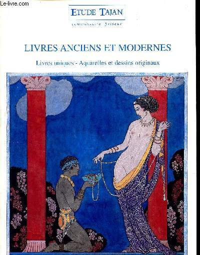 CATALOGUE DE VENTE AUX ENCHERES - LIVRES ANCIENS ET MODERNES - A DROUOT LE 21 MARS 1996.