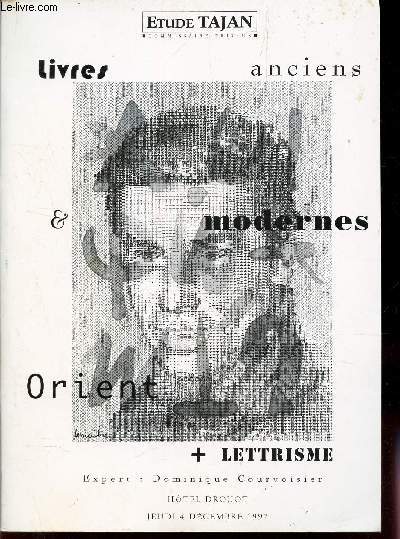 CATALOGUE VENTE AUX ENCHERES : LIVRES ANCIENS ET MODERNES - ORIENT / HOTEL DROUOT - 4 DECEMBRE 1997.