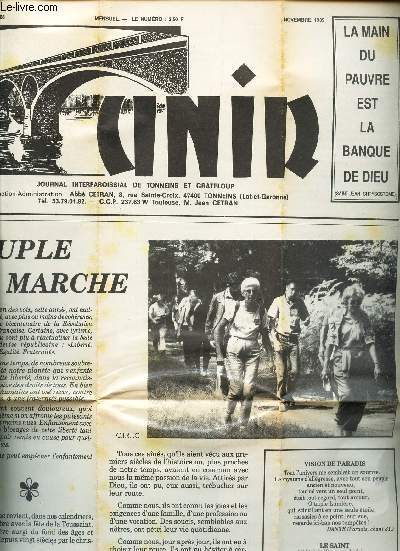 UNIR - N208 - 19e anne - Onv 1989 / Peuple en marche / A propos de solitude / Jeunes pre et mre d'aujourd'hui ..