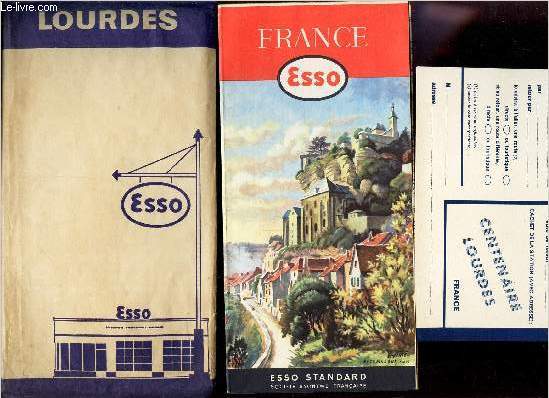 UNE CARTE DEPLIANTE DE FRANCE EN COULEUR