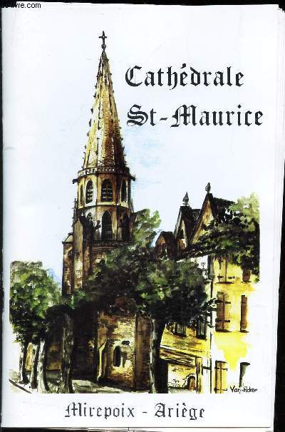 CATHEDRALE ST MAURICE - PLAQUETTE.(MIREPOIX-ARIEGE)