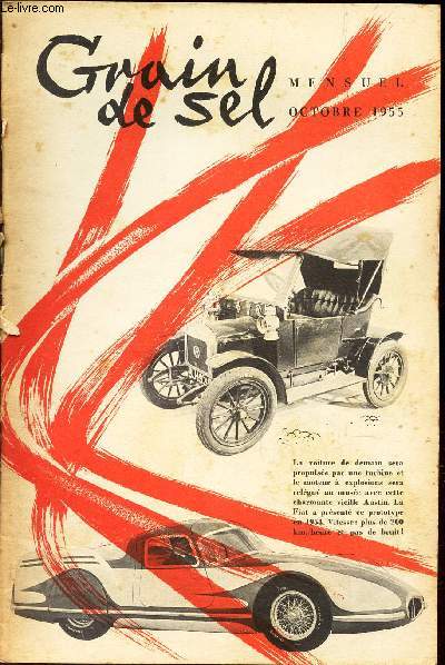 GRAIN DE SEL - OCTOBRE 1955 / JEUX DE FORMES / NOUS PARTONS POUR L'ECOLE / LE TRESOR / HISTOIRE DES DEUX AUTOS ET D'UNE PETITE FILLE / LE DON DE LA JUNGLE (suite) / Aux quatre coins du monde Petit Hibou