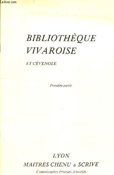 CATALOGUE DE VENTE AUX ENCHERES - Bibliotheque Vivaroise et Cevenole - 1ere partie / LIVRES SUR L'ARDECHE & LE LANGUEDOC - LE 27 AVRIL 1983 - HOTEL DES VENTES DE LYON