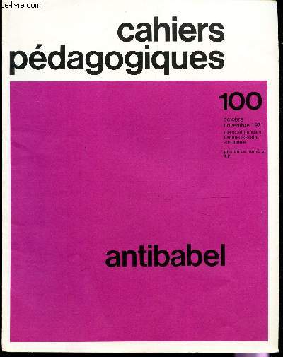 ANTIBABEL - N100 (Oct-Nov 1971) DE 