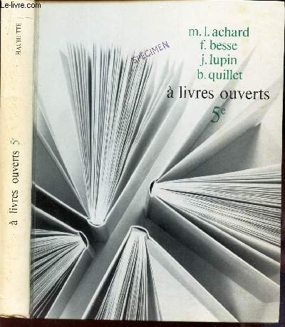 A LIVRES OUVERTS - Complements et suggestions / 5e.