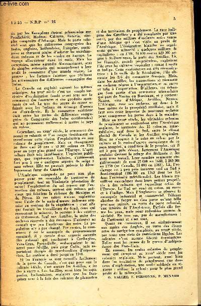 NOUVELLE REVUE PEDAGOGIQUE - N16 - 1-5-1955 / L'enfant noir (3e semaine) / Composition francais (4e) / Sulfate de sodium / Chelidoine / MAthematiques / INCOMPLET.