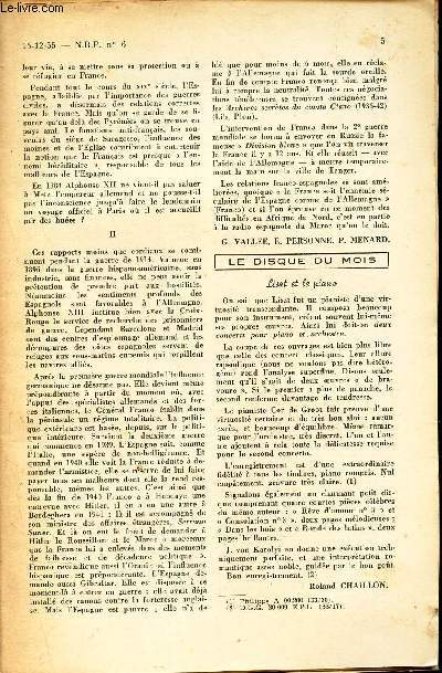 NOUVELLE REVUE PEDAGOGIQUE - N6 - 15-12-1955 / Jean-Christophe (etude globale du francais) / Les prepositions / Orthographe et grammaire / Parallelogramme (4e) / Examens et concours etc... / INCOMPLET