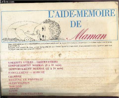 L'AIDE-MEMOIRE DE MAMAN.